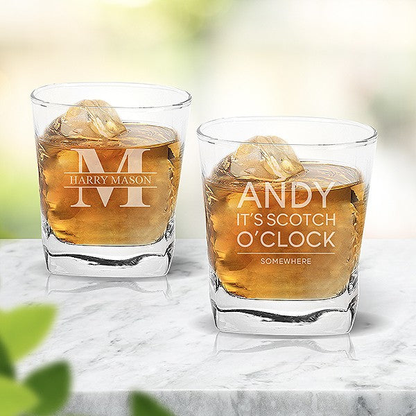 Personalised Engraved Tumbler Glasses