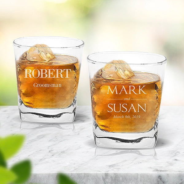Wedding Engraved Tumbler Glasses