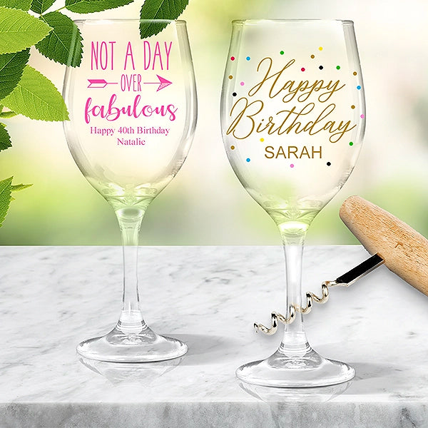 Coloured Wine Glasses For Her