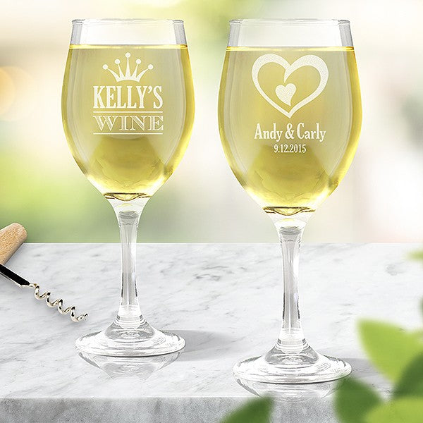 Personalised Engraved Wine Glasses