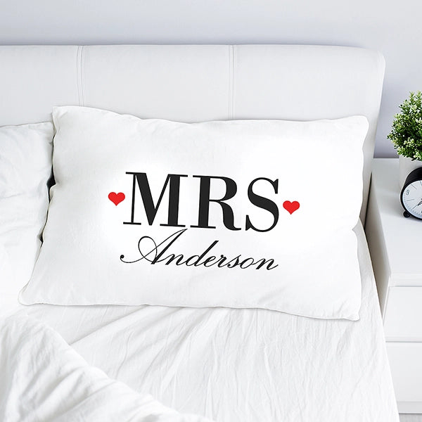 Personalised Wedding Pillow Cases