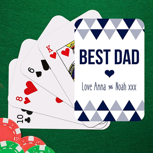 Personalised Playing Cards for Dad