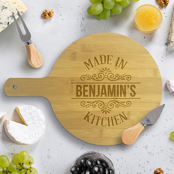 Personalised Round Bamboo Serving Boards