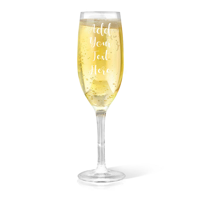 Add Your Own Message Engraved Champagne Glass