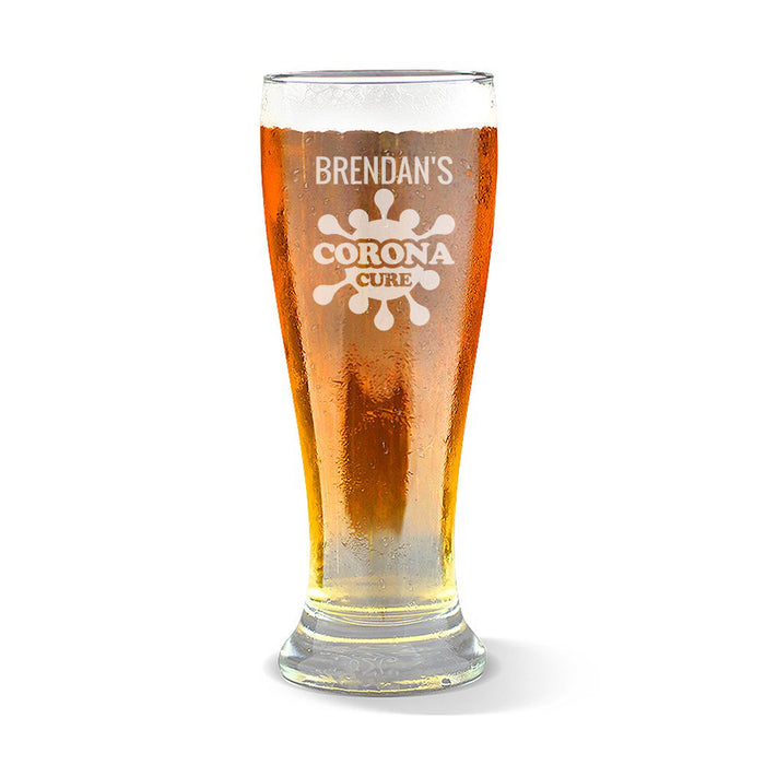 Cure Engraved Premium Beer Glass