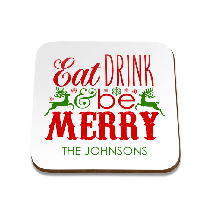 Eat Drink Square Coaster