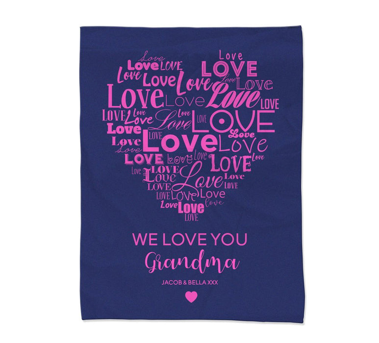 Love You Grandma Blanket