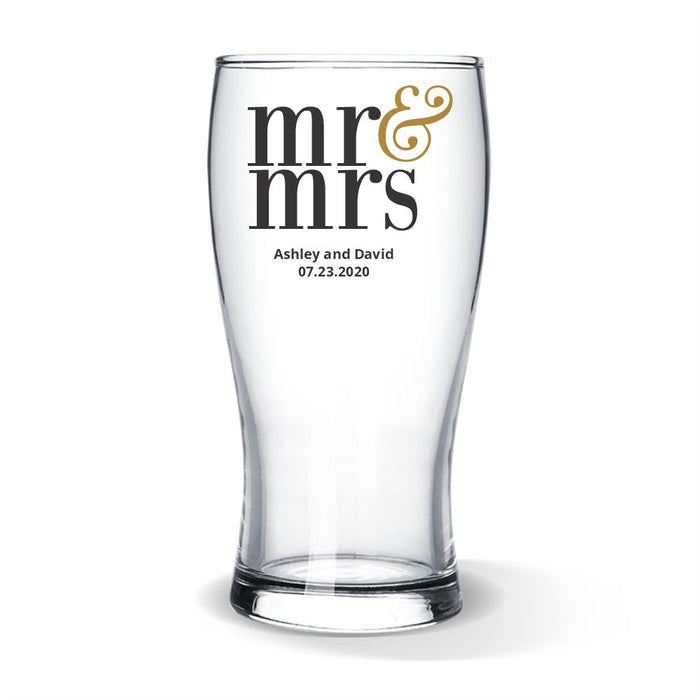 Married Coloured Standard Beer Glass