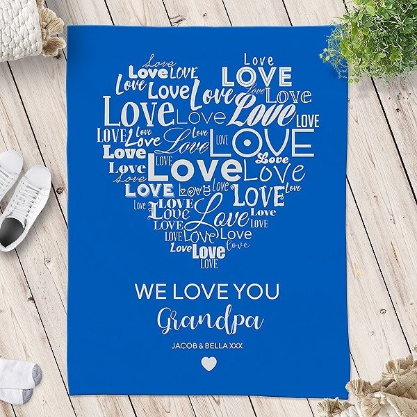 Love You Grandpa Blanket