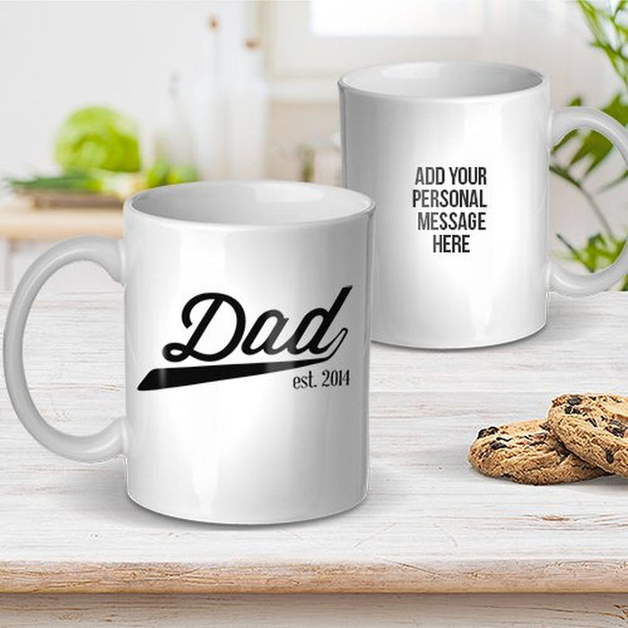 Dad Est Ceramic Mug