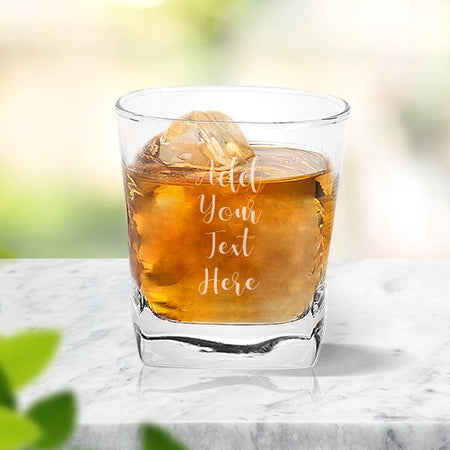 Add Your Own Message Engraved Tumbler Glass  - Lifestyle