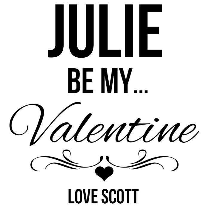 Be My Valentine Engraved Wine Glass