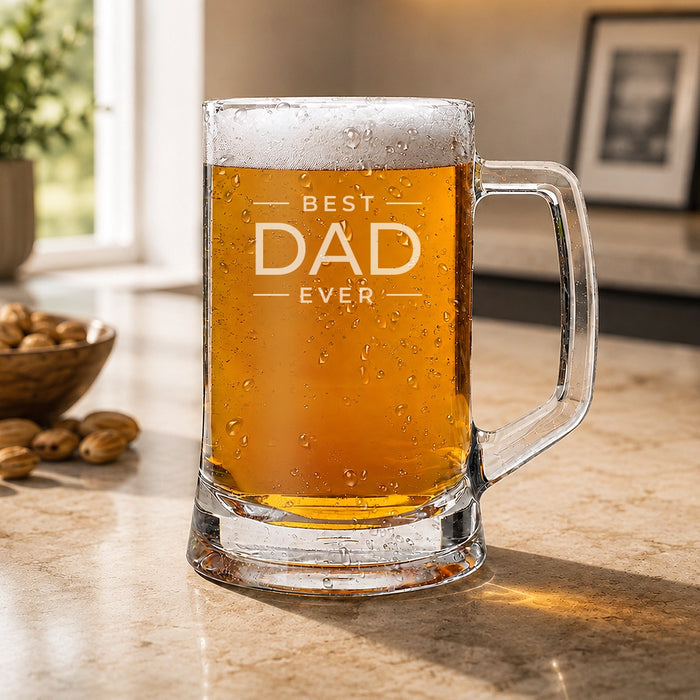 Best Ever Stacked Glass Beer Mug