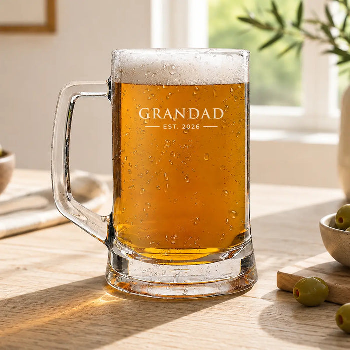 Established Glass Beer Mug
