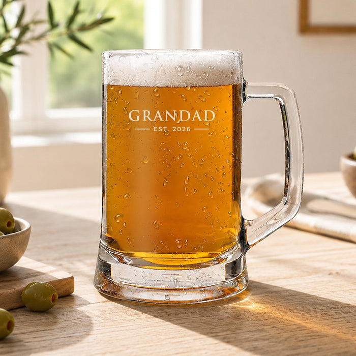 Established Glass Beer Mug