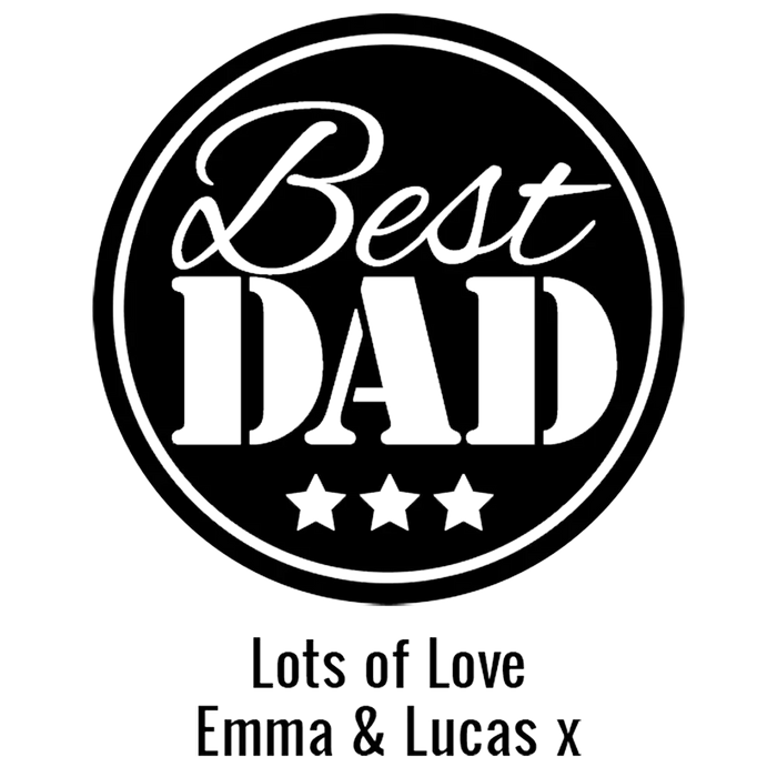 Best Dad Engraved Standard Beer Glass