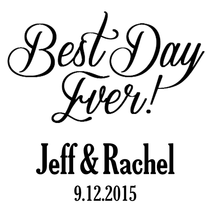 Best Day Ever Engraved Champagne Glass