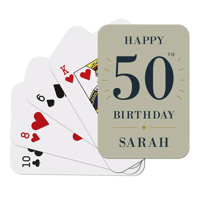 Milestone Birthday Playing Cards