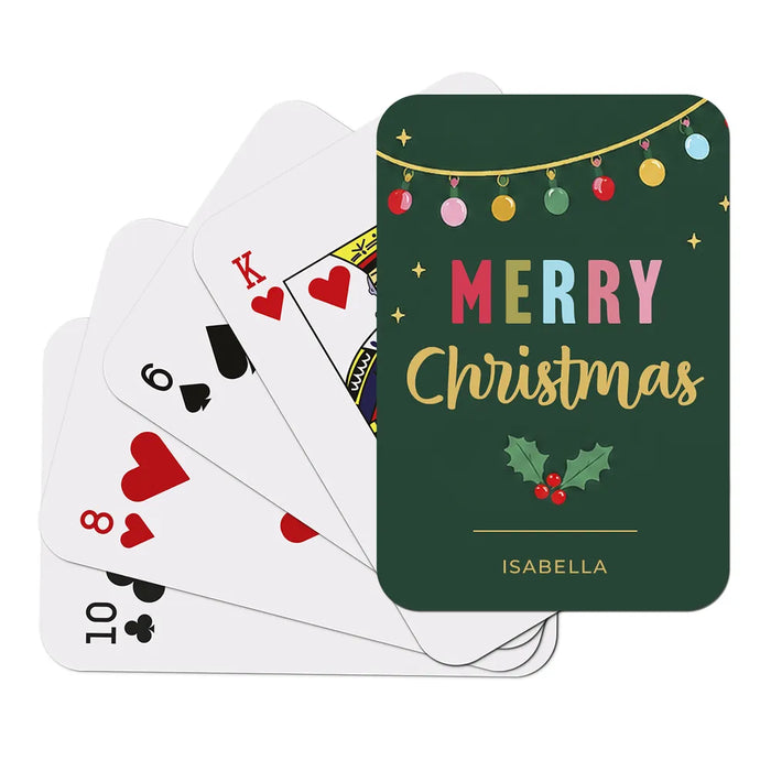 Christmas Lights Playing Cards
