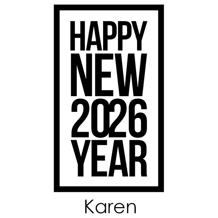Classic New Year Engraved Champagne Glass