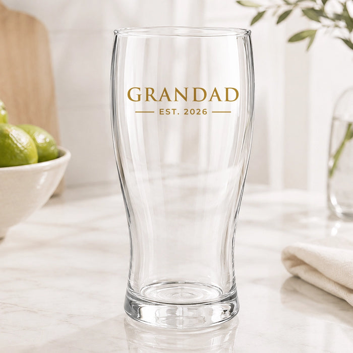 Established Coloured Standard Beer Glass