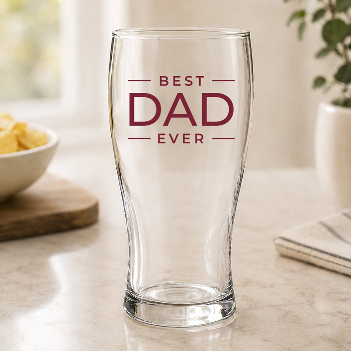 Best Ever Stacked Coloured Standard Beer Glass