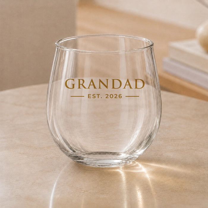 Established Coloured Stemless Wine Glass