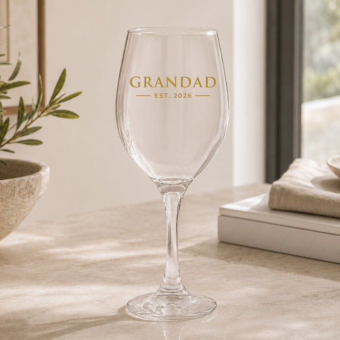 Established Coloured Wine Glass