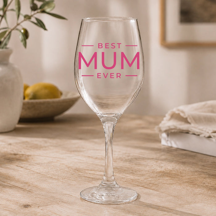 Best Ever Stacked Coloured Wine Glass