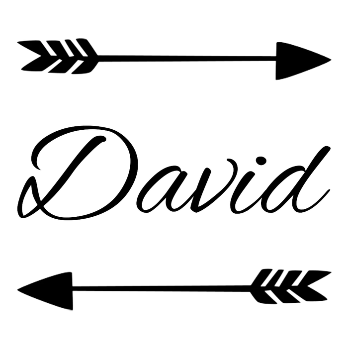 Arrow Engraved Tumbler Glass