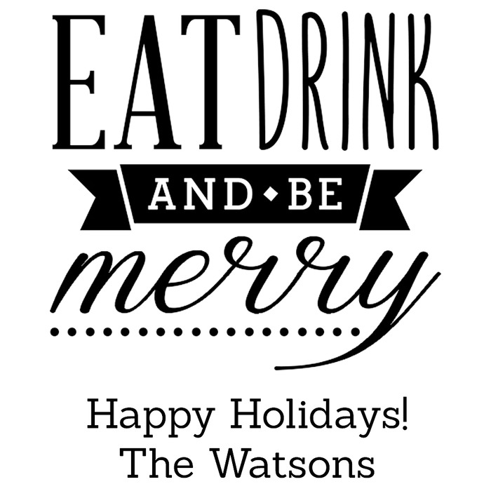 Be Merry Engraved Stemless Wine Glass