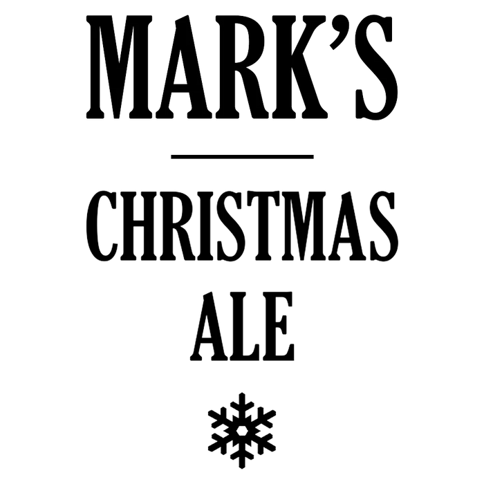 Christmas Ale Engraved Pint Glass