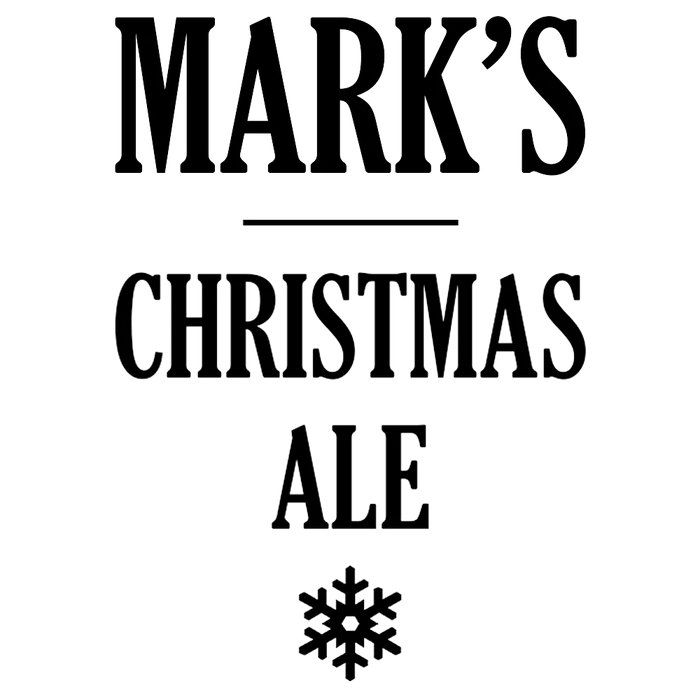 Christmas Ale Engraved Premium Beer Glass