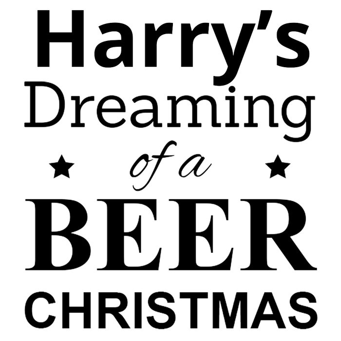 Dreaming Engraved Premium Beer Glass