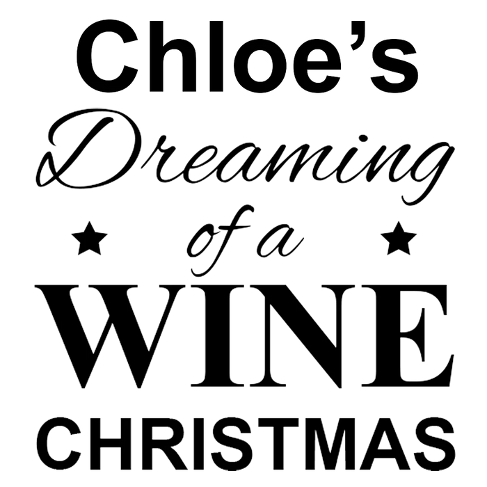 Dreaming Engraved Wine Glass
