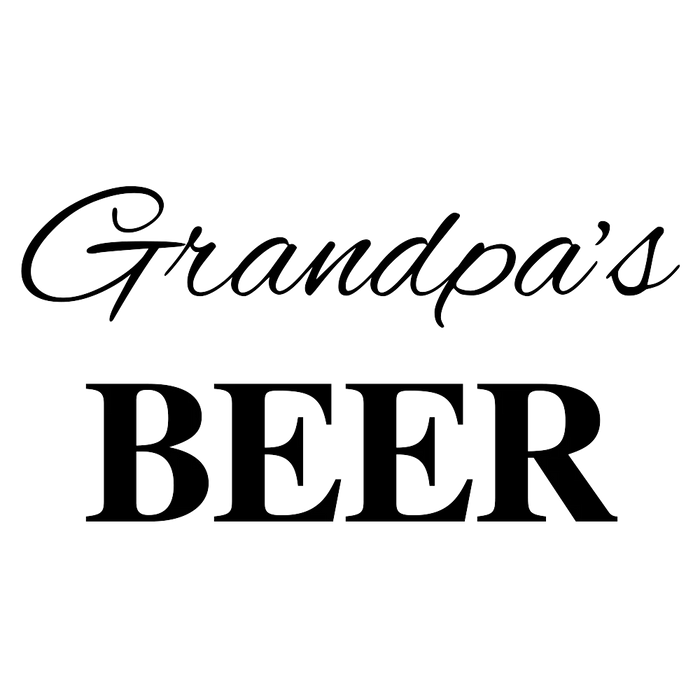 Grandpa's Engraved Standard Beer Glass