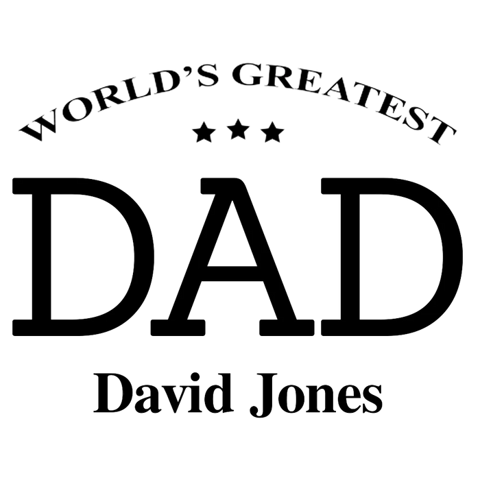 Greatest Dad Engraved Stemless Wine Glass