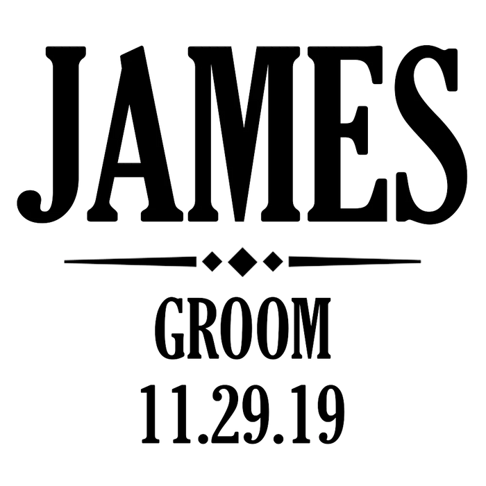 Groom Engraved Pint Glass