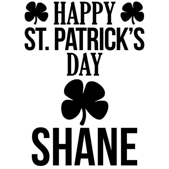 Happy St. Patrick's Day Engraved Premium Beer Glass