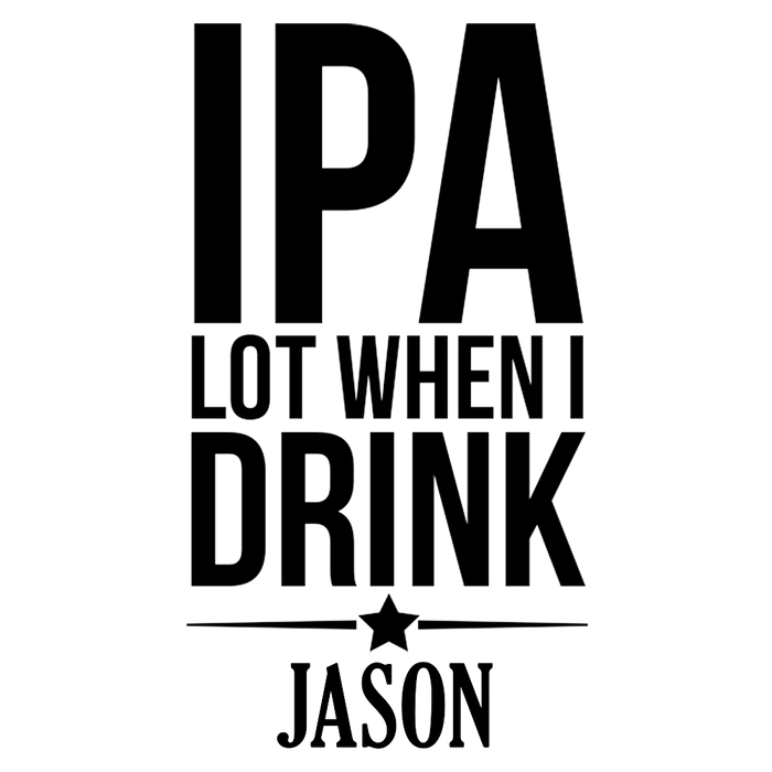 IPA Engraved Standard Beer Glass