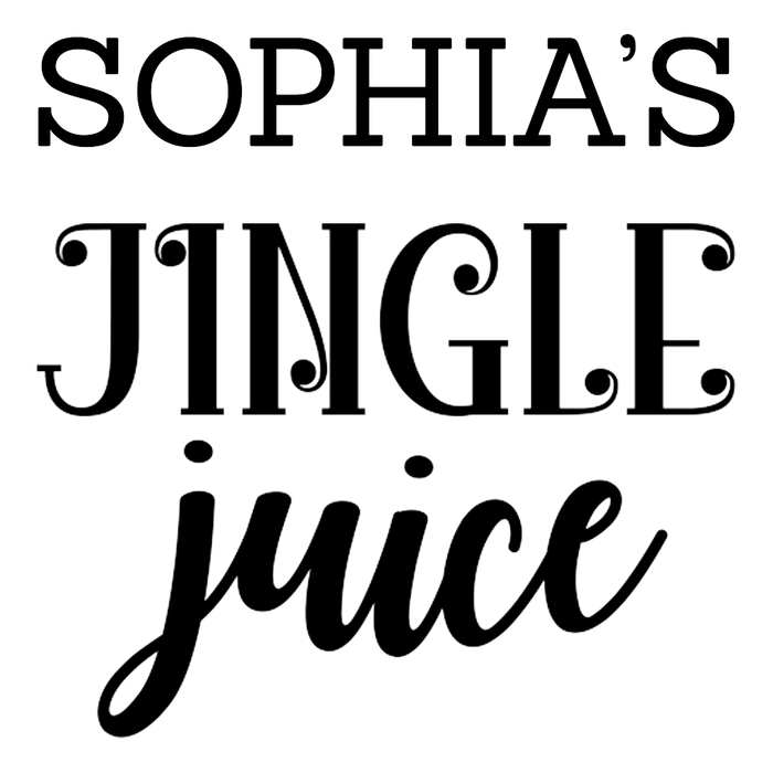 Jingle Juice Engraved Stemless Wine Glass