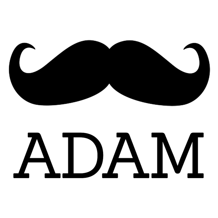 Moustache Engraved Pint Glass