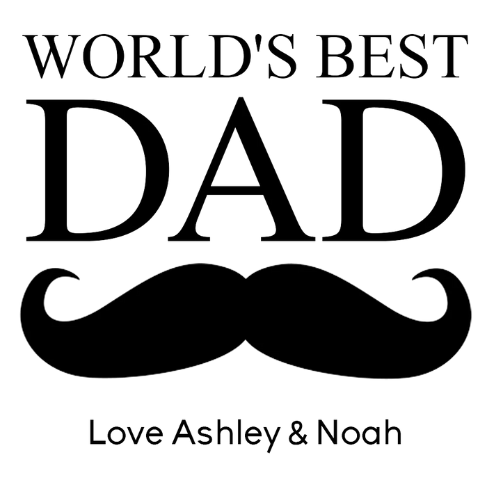 Moustache Engraved Stemless Wine Glass