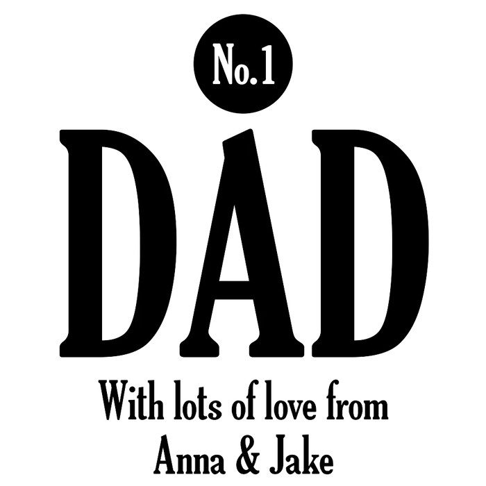 No. 1 Engraved Tumbler Glass
