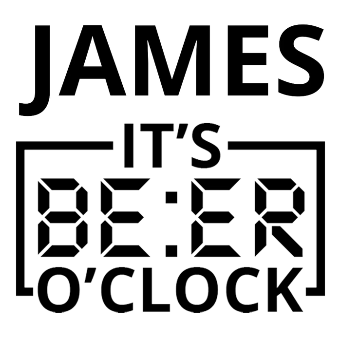 O'Clock Engraved Standard Beer Glass