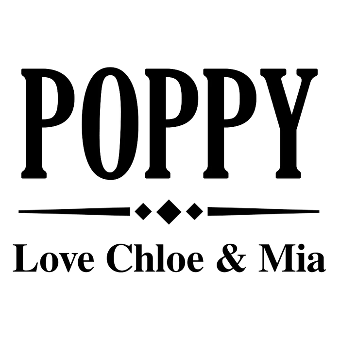 Poppy Engraved Pint Glass