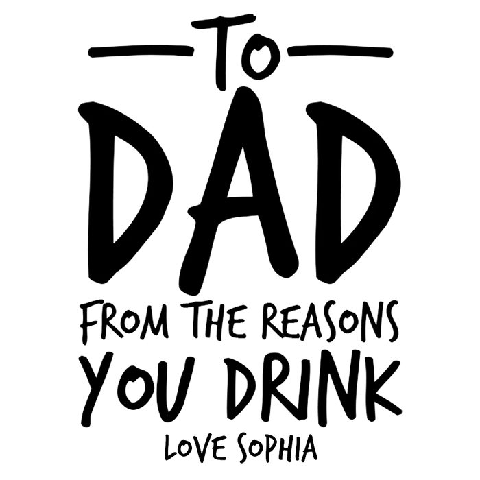 Reasons You Drink Engraved Premium Beer Glass
