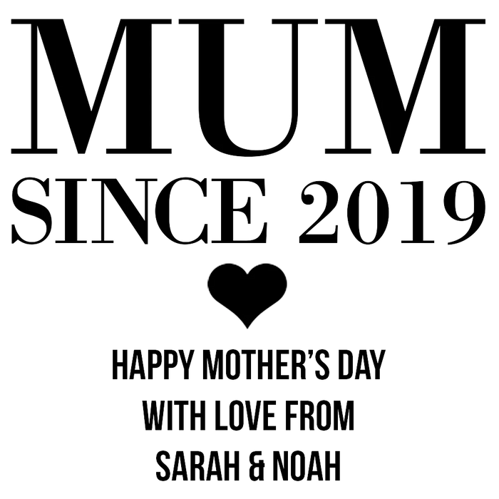 Since Engraved Stemless Wine Glass