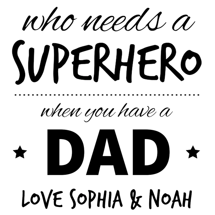 Superhero Engraved Tumbler Glass