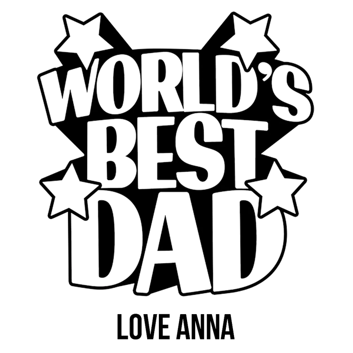 World's Best Dad Engraved Premium Beer Glass